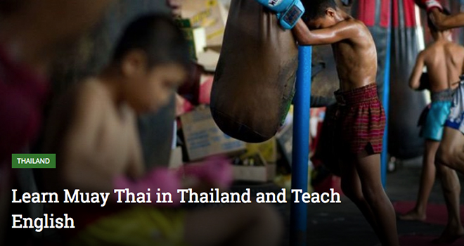 Learn Muay Thai in Thailand and Teach English